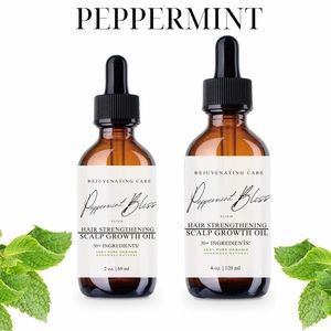 Organic Hair Strengthening & Scalp Growth Serum Peppermint Scent 2 ounce